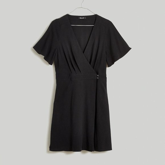 Madewell Dresses & Skirts - Madewell womens pleated waist wrap mini dress size 4